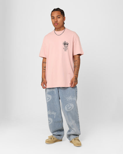 Stussy Solid World Tour LCB T-Shirt Washed Pink