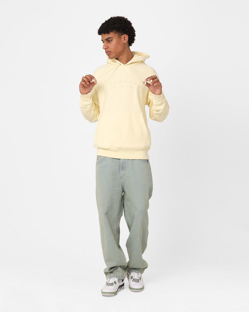 Champion Reverse Weave 2k Logo Hoodie Post Yellow