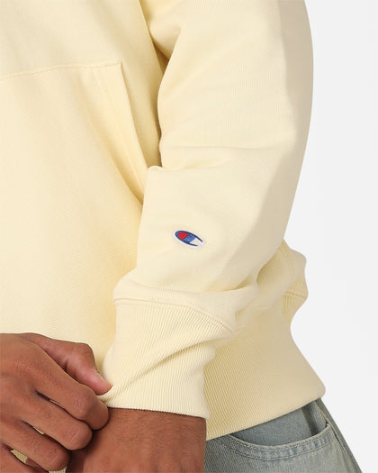 Champion Reverse Weave 2k Logo Hoodie Post Yellow