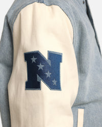 Pro Standard Dallas Cowboys Varsity Denim Jacket Denim/Linen