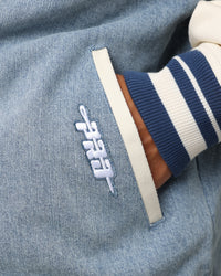 Pro Standard Los Angeles Dodgers Varsity Blue Jacket Denim/Linen