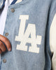 Pro Standard Los Angeles Dodgers Varsity Blue Jacket Denim/Linen