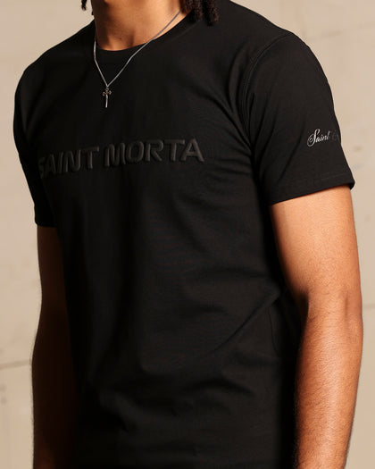 Saint Morta Moto El Duplo T-Shirt Black/Black