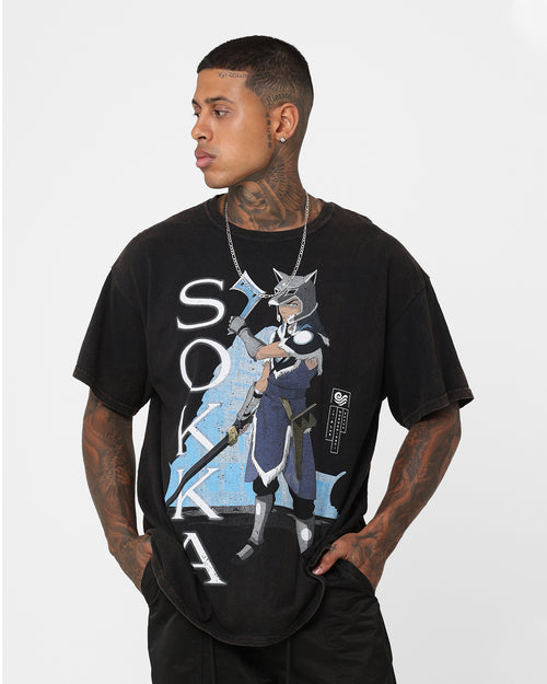 Goat Crew X Avatar: The Last Airbender Sokka Vintage T-Shirt Black Wash