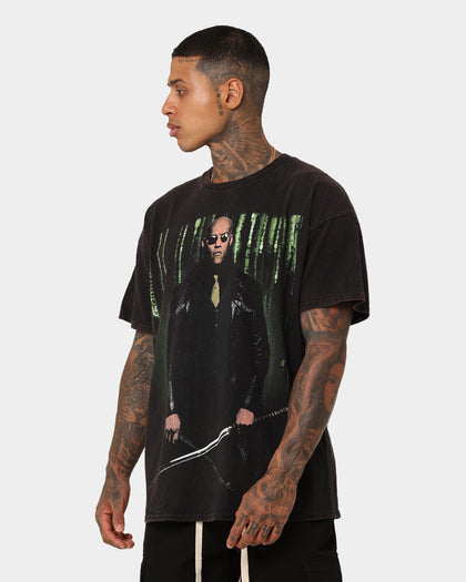 American Thrift X The Matrix Morpheus Vintage T-Shirt Black Wash