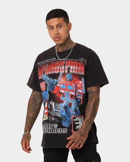 Goat Crew X Transformers Optimus Prime Vintage T-Shirt Black Wash