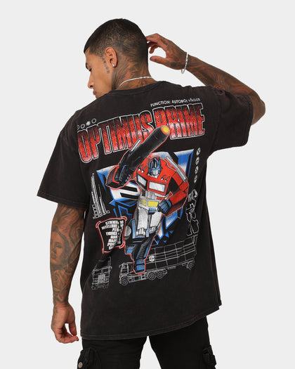 Goat Crew X Transformers Optimus Prime Vintage T-Shirt Black Wash