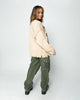 Loiter Fable Distressed Knit Sweater Stone
