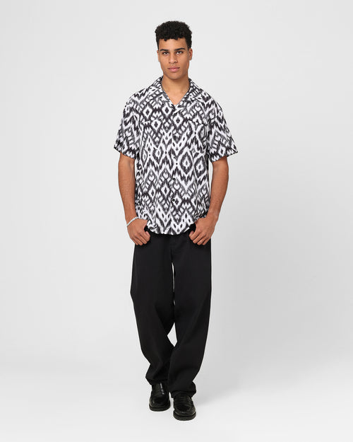 XXIII Horizon Button Up Shirt Black/White