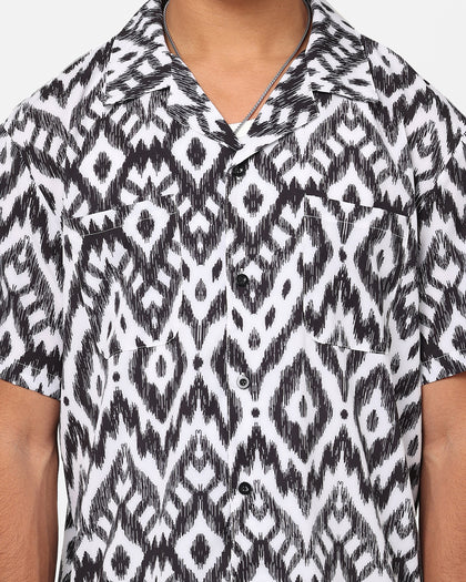 XXIII Horizon Button Up Shirt Black/White