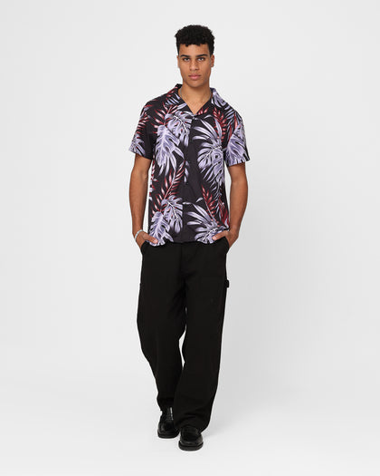XXIII Horizon Button Up Shirt Purple/Black