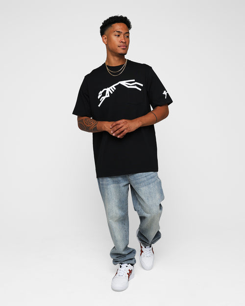 Raised By Wolves AG Gallop Pocket T-Shirt Black