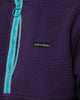 Raised By Wolves Sherpa Fleece Half-Zip Pullover Aubergine