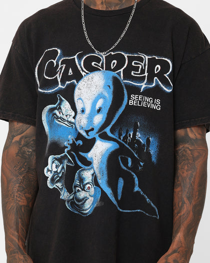American Thrift X Casper Casper Vintage T-Shirt Black Wash