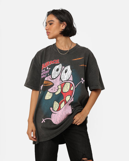 73Studio X Cartoon Network Courage Heavyweight T-Shirt Black Wash
