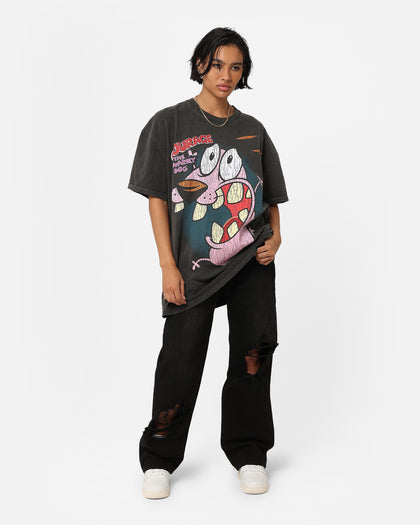 73Studio X Cartoon Network Courage Heavyweight T-Shirt Black Wash