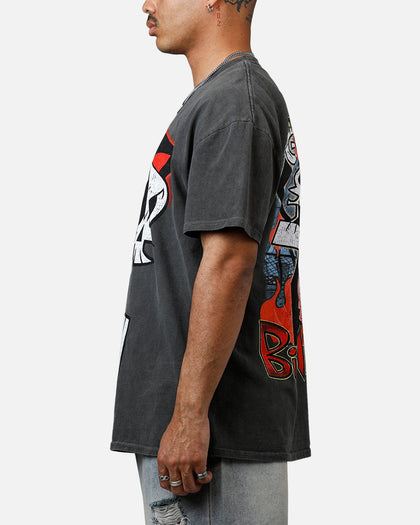 73Studio X Cartoon Network Grim Heavyweight Vintage T-Shirt Black Wash