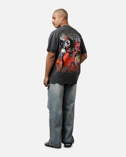 73Studio X Cartoon Network Grim Heavyweight Vintage T-Shirt Black Wash