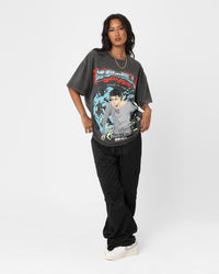 Goat Crew X Attack On Titan Attack Titan Vintage Heavyweight T-Shirt Black Wash