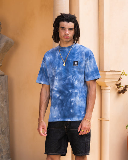 Playboy By Culture Kings Vacay T-Shirt Light Blue Tye