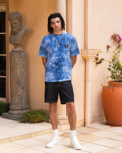 Playboy By Culture Kings Vacay T-Shirt Light Blue Tye