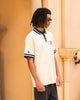 Playboy By Culture Kings Birdie Polo Shirt Off White/Navy