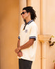 Playboy By Culture Kings Birdie Polo Shirt Off White/Navy