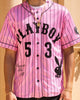 Playboy By Culture Kings Bunny Baseball Shirt Jersey Pink