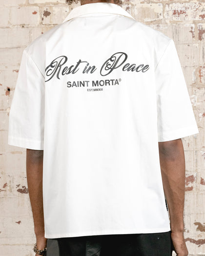 Saint Morta Rest In Peace Short Sleeve Shirt Off White