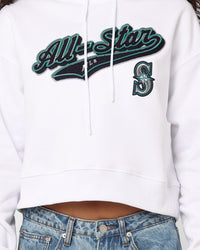 Pro Standard Women's MLB All Stars Cropped Hoodie White