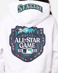 Pro Standard Women's MLB All Stars Cropped Hoodie White