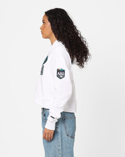 Pro Standard Women's MLB All Stars Cropped Hoodie White