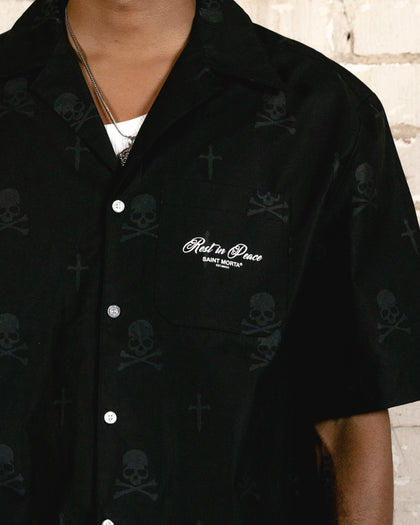 Saint Morta Rest In Pieces Short Sleeve Shirt Black