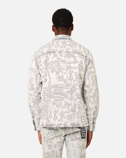 Ksubi Scorpio Long Sleeve Shirt Kollage Icey Denim