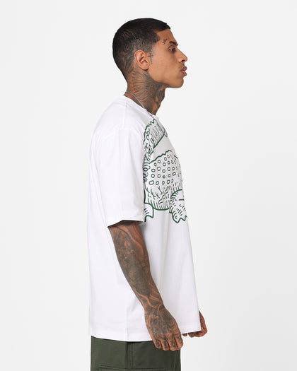 Lacoste Big Croc Loose Fit T-Shirt White