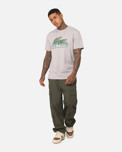 Lacoste Neo Heritage Jersey Logo T-Shirt Silver