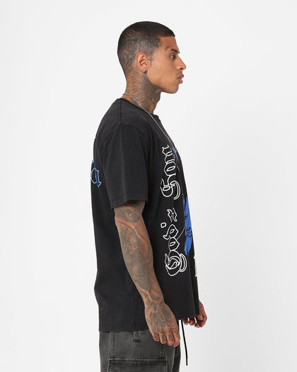 Nas Gods Son Black T-Shirt Washed Black