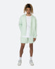 MNML Fuzzy Cardigan Sweater Mint