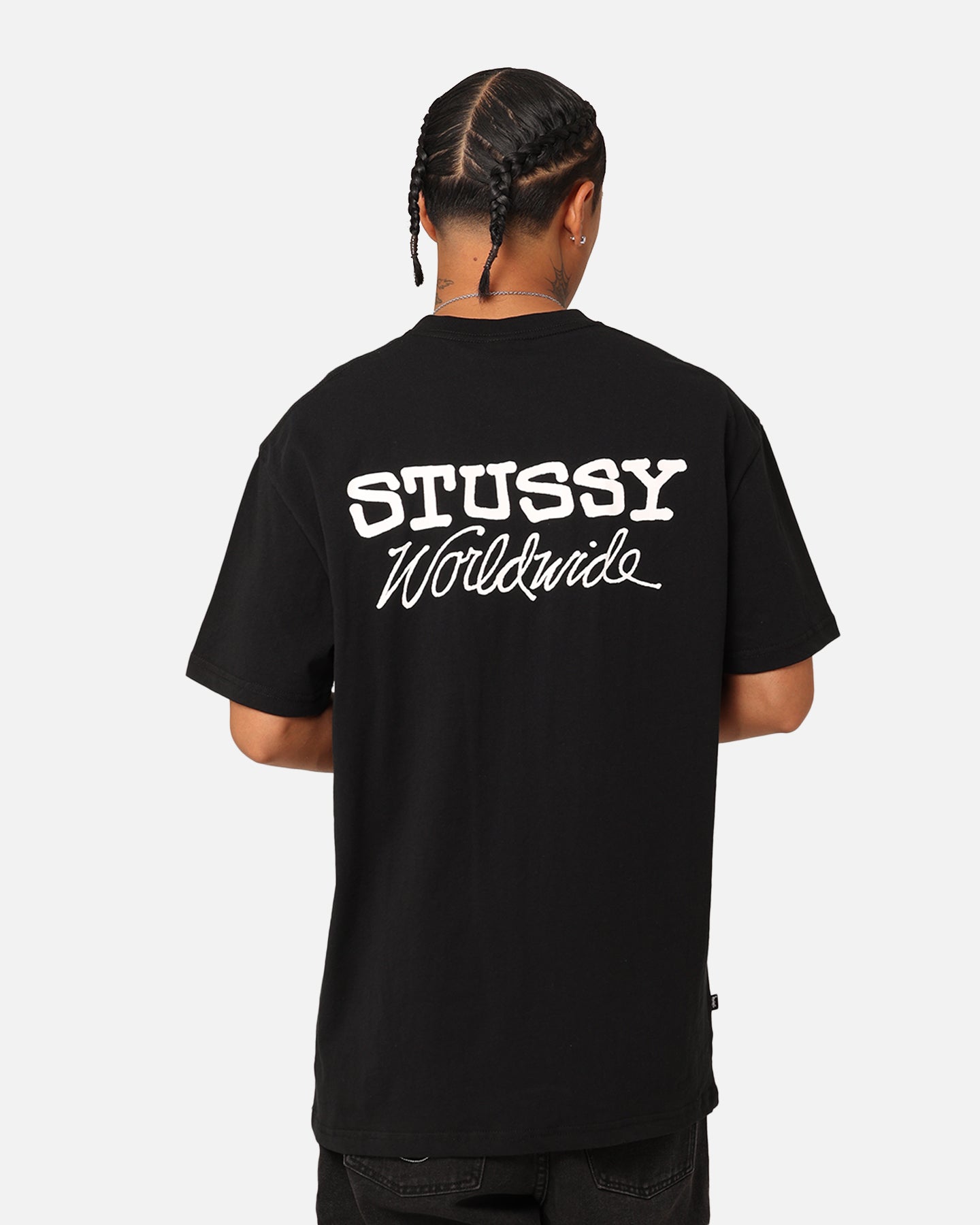 Stussy Worldwide T-Shirt Black | Culture Kings NZ