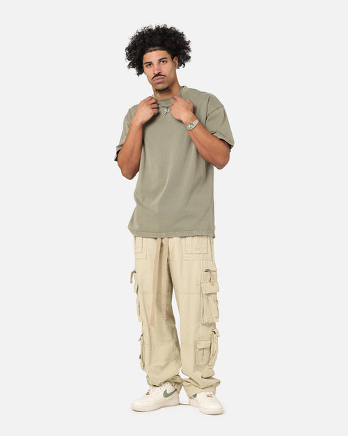 Culture Kings Standard Drop Shoulder T-Shirt Vintage Khaki