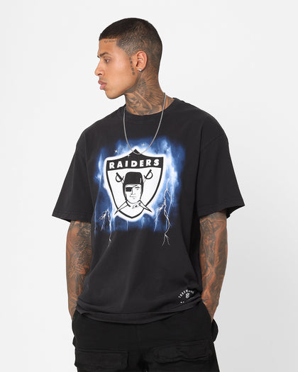 Mitchell & Ness Las Vegas Raiders Logo Lightning T-Shirt Black