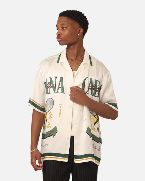 99 Cabana Tennis Club Silk Shirt Cream