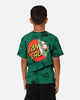 Santa Cruz Kids' Beware Dot Tie Dye T-Shirt Green Tie Dye