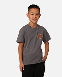 Santa Cruz Kids' Ossuary Dot T-Shirt Charcoal