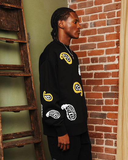 Dreamville Paisley Crewneck Black