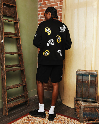 Dreamville Paisley Crewneck Black