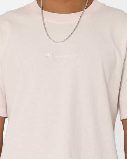 Champion Heritage New Script T-Shirt Milkcap