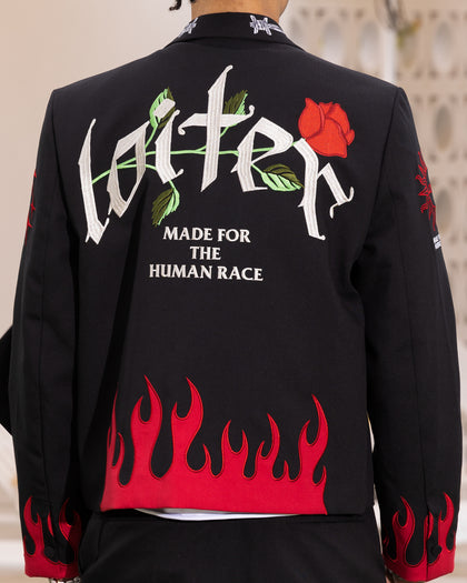 Loiter Western Blazer Jacket Black