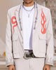 Loiter Western Blazer Jacket Off White