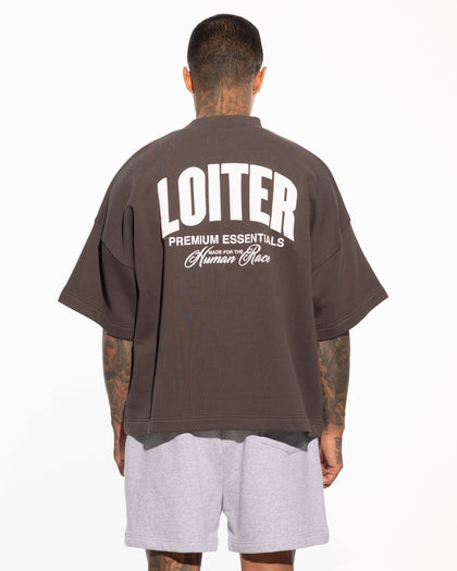 Loiter Essential Spire T-Shirt Charcoal